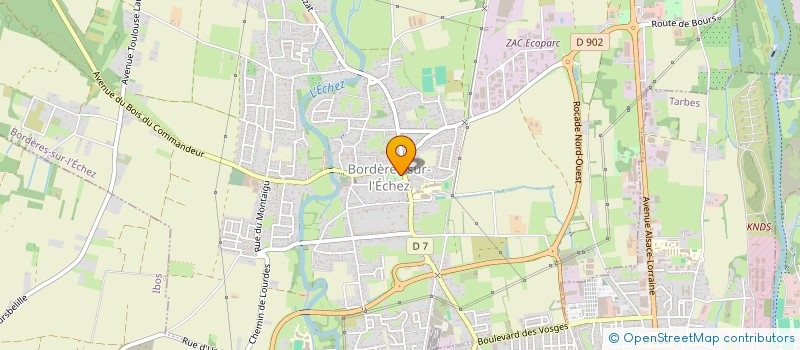 localisation de l'entreprise JEUNESSE ATHLETIQUE BORDERAISE COURSE A PIED ET MARCHE  BORDERES-SUR-L'ECHEZ