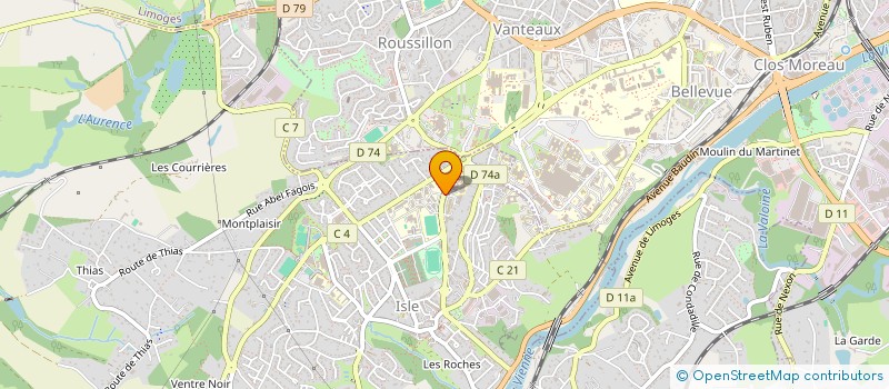 localisation de l'entreprise JEUNESSE ATHLETIQUE D'ISLE VELO LOISIR à ISLE