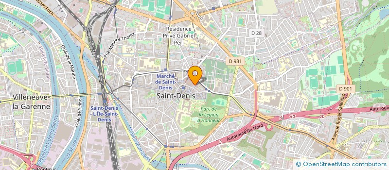localisation de l'entreprise JEUNESSE AVENIR à SAINT-DENIS