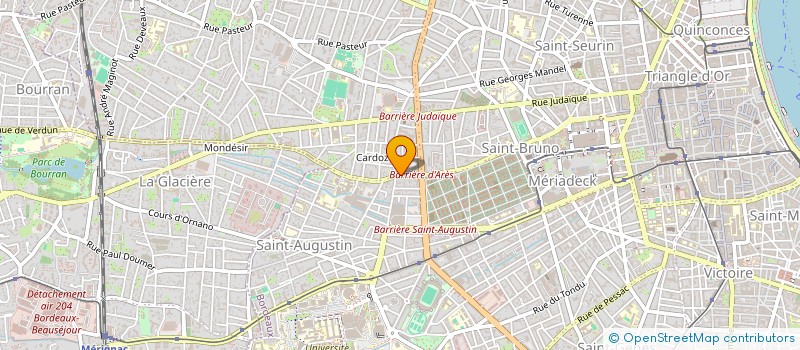 localisation de l'entreprise JEUNESSE BARROS  BORDEAUX