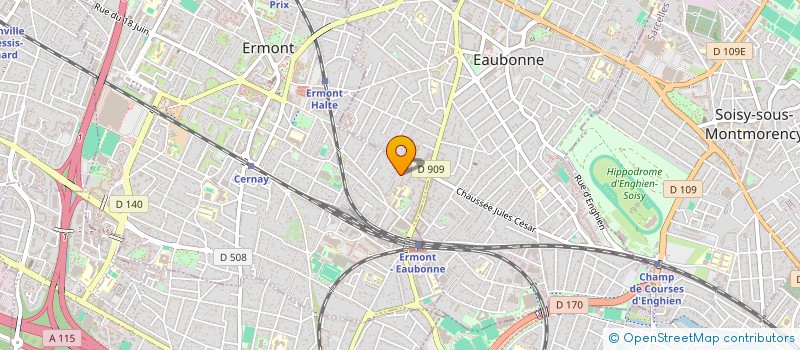 localisation de l'entreprise JEUNESSE BRILLANTE  ERMONT