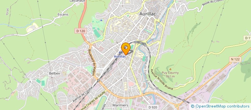 localisation de l'entreprise JEUNESSE CANTALIENNE RASSEMBLEE POUR ORGANISER L'IMPOSSIBLE  AURILLAC