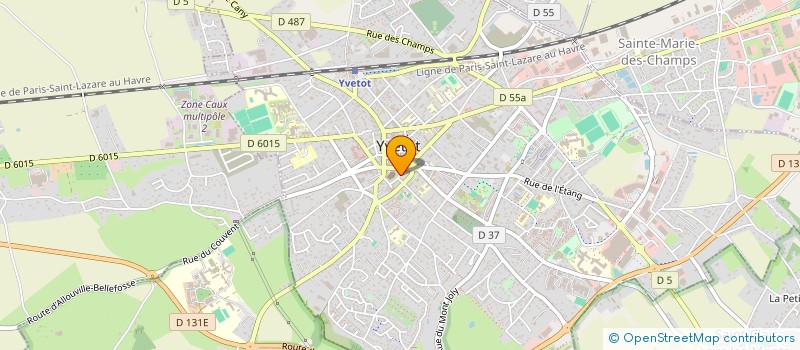 localisation de l'entreprise JEUNESSE CAUCHOISE  YVETOT