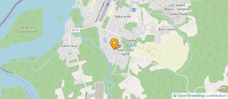 localisation de l'entreprise JEUNESSE CINE L OUEST GUYANAIS  SAINT-LAURENT-DU-MARONI