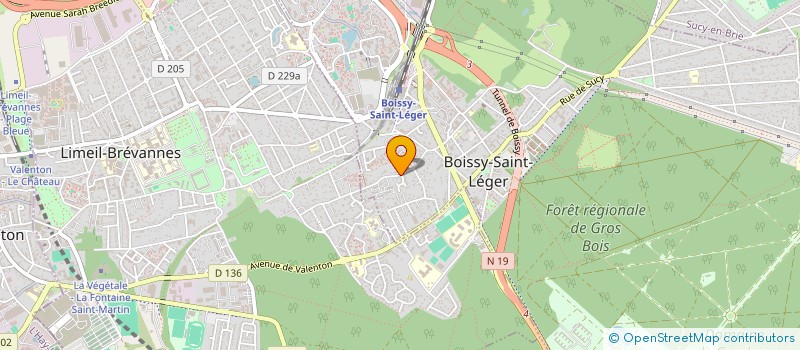 localisation de l'entreprise JEUNESSE CITOYENNE D'EUROPE à BOISSY-SAINT-LEGER