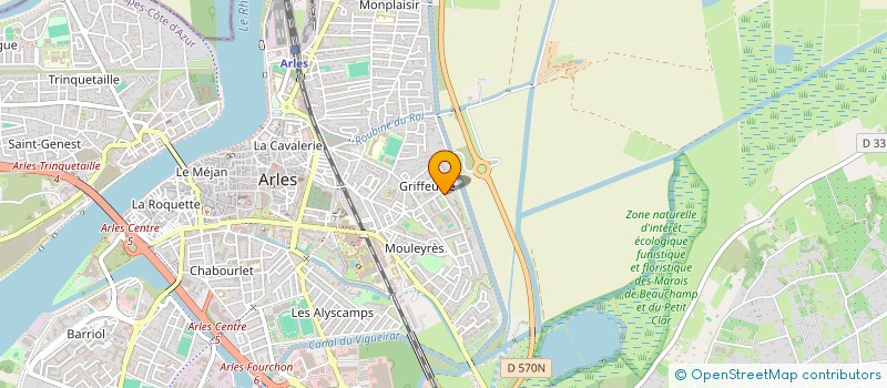 localisation de l'entreprise JEUNESSE DE GRIFFEUILLE à ARLES