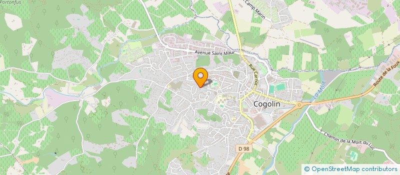 localisation de l'entreprise JEUNESSE EN MARCHE  COGOLIN