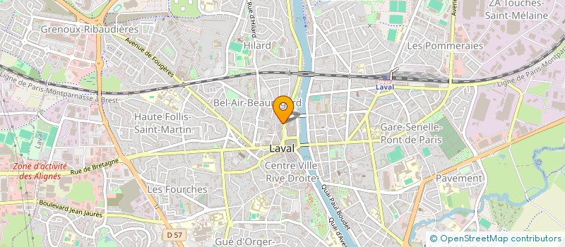 localisation de l'entreprise JEUNESSE EN PLEIN AIR à LAVAL