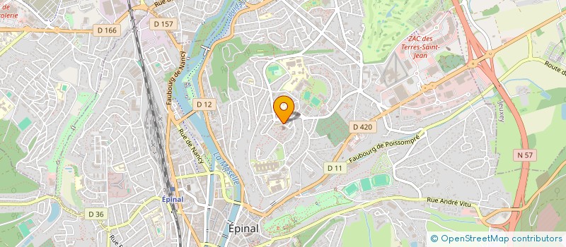 localisation de l'entreprise JEUNESSE ET CULTURES  EPINAL