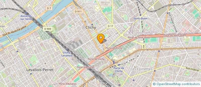 localisation de l'entreprise JEUNESSE ET DEVELOPPEMENT à CLICHY
