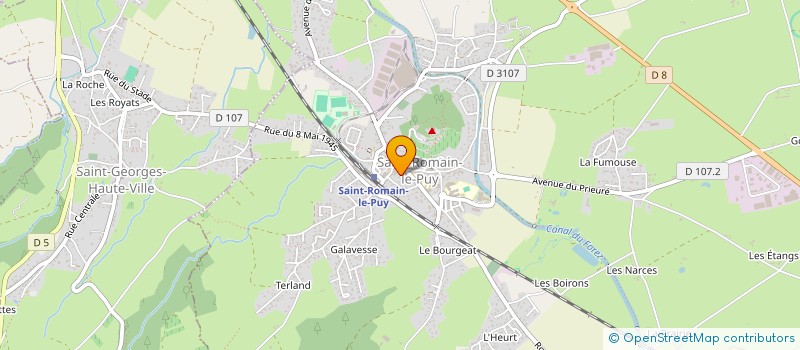 localisation de l'entreprise JEUNESSE ET LOISIRS 173  SAINT-GEORGES-HAUTE-VILLE