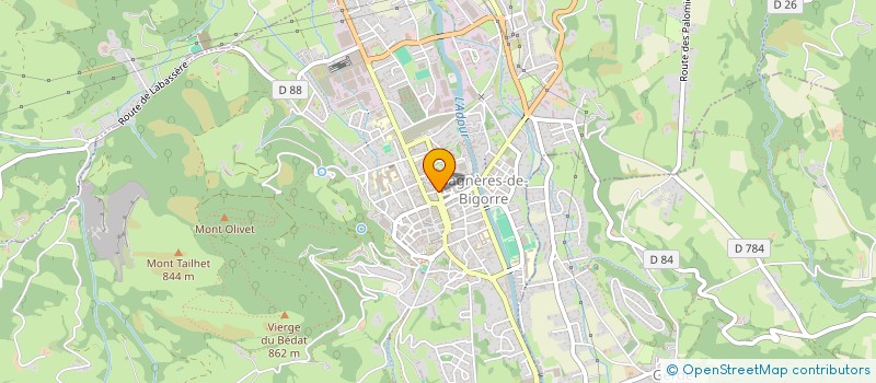 localisation de l'entreprise JEUNESSE ET LOISIRS  BAGNERES-DE-BIGORRE