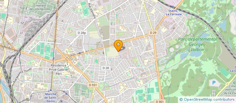 localisation de l'entreprise JEUNESSE ET LOISIRS 93 à STAINS