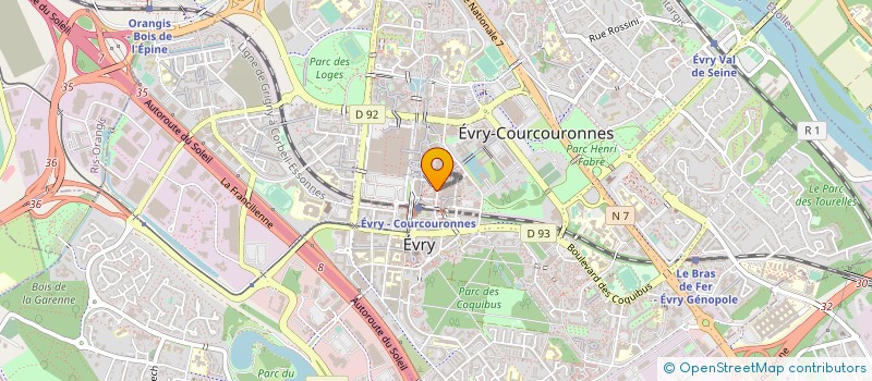 localisation de l'entreprise JEUNESSE ET TOURISME EN EUROPE à EVRY-COURCOURONNES