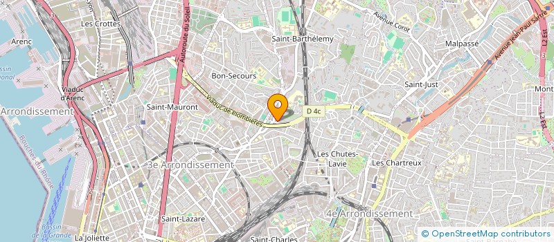 localisation de l'entreprise JEUNESSE ET VIE MARSEILLE (JEV MARSEILLE) à MARSEILLE