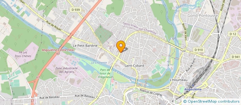 localisation de l'entreprise JEUNESSE ETUDES VOYAGES à ANGOULEME