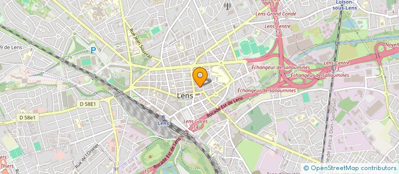 localisation de l'entreprise JEUNESSE ETUDIANTE CHRETIENNE  LENS