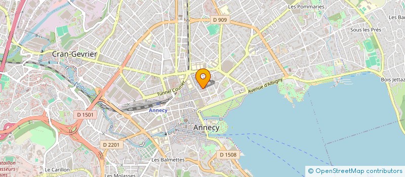 localisation de l'entreprise JEUNESSE EVASION  ASSOCIATION à ANNECY