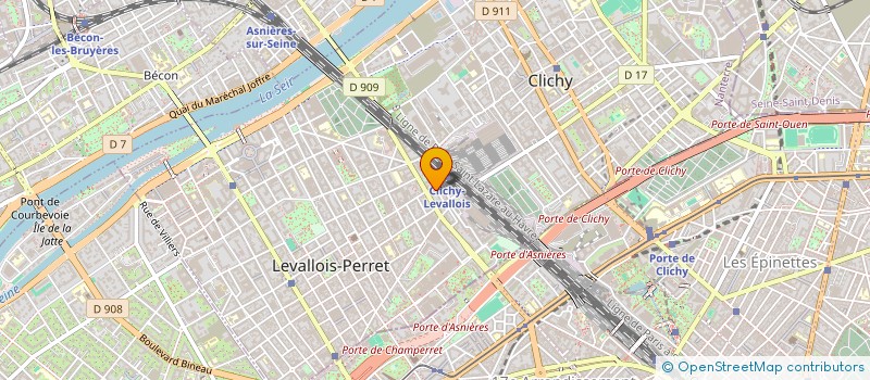 localisation de l'entreprise JEUNESSE LEVALLOIS 92  LEVALLOIS-PERRET