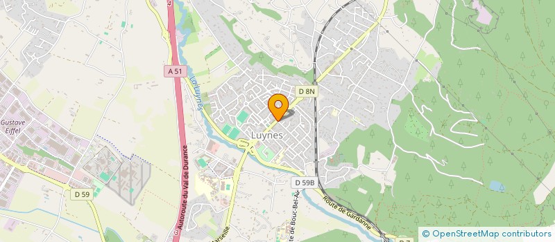 localisation de l'entreprise JEUNESSE LUYNOISE SPORTS ET LOISIRS - PLANET' JEUNES  AIX-EN-PROVENCE