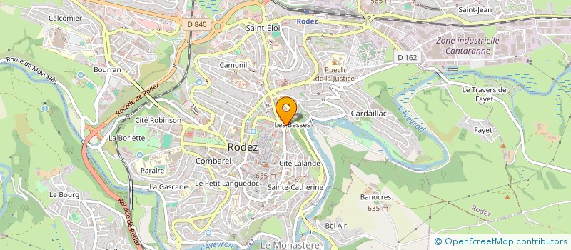 localisation de l'entreprise JEUNESSE MUSICALES DE FRANCE EN AVEYRON  RODEZ