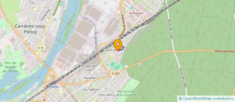 localisation de l'entreprise JEUNESSE MUSULMANE DE POISSY  POISSY