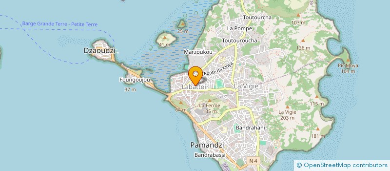 localisation de l'entreprise JEUNESSE OUSSIN'KODZEYE à DZAOUDZI