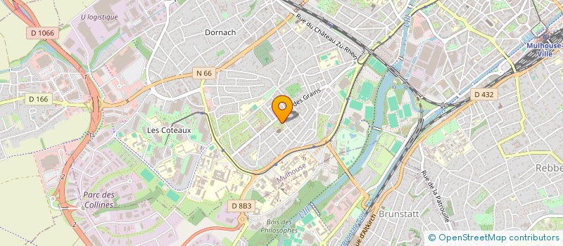 localisation de l'entreprise JEUNESSE OUVRIERE CHRETIENNE  MULHOUSE