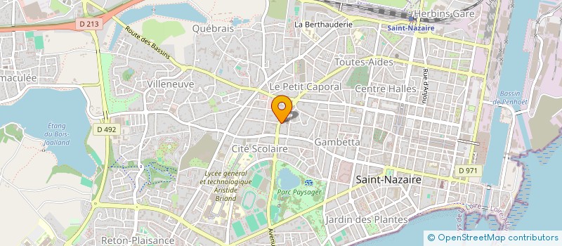 localisation de l'entreprise JEUNESSE OUVRIERE CHRETIENNE  SAINT-NAZAIRE