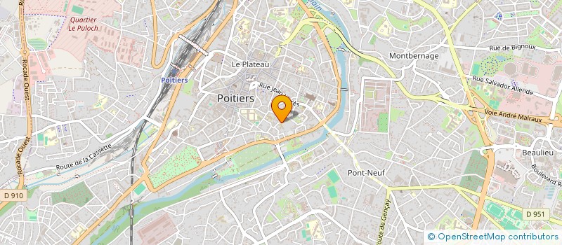localisation de l'entreprise JEUNESSE OUVRIERE CHRETIENNE à POITIERS