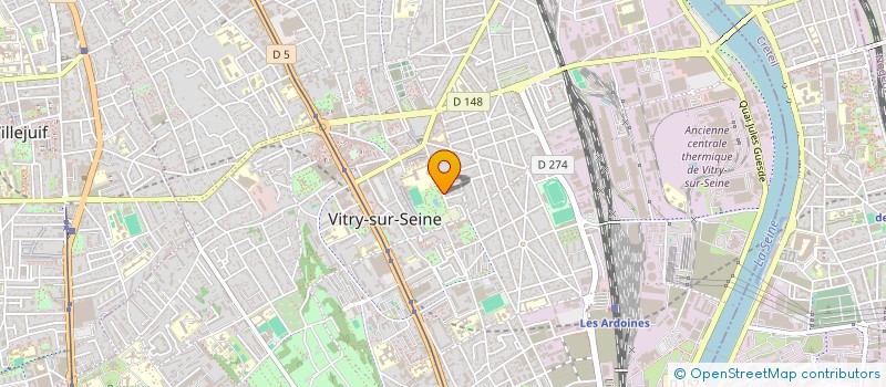 localisation de l'entreprise JEUNESSE OUVRIERE CHRETIENNE (J.O.C.) à VITRY-SUR-SEINE