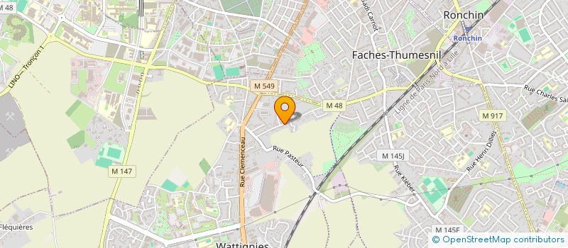 localisation de l'entreprise JEUNESSE OUVRIERE CHRETIENNE WATTIGNIES  WATTIGNIES