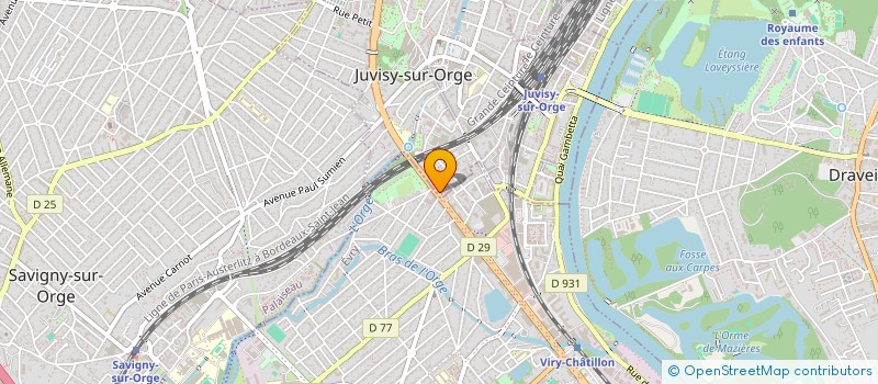 localisation de l'entreprise JEUNESSE POPULAIRE  JUVISY-SUR-ORGE