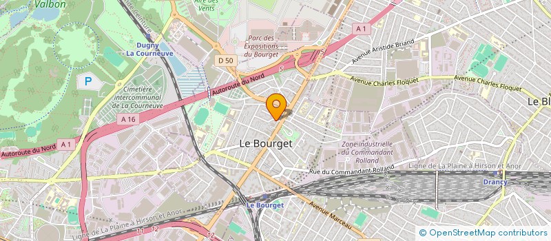 localisation de l'entreprise JEUNESSE PREHISTORIQUE ET GEOLOGIQUE à LE BOURGET