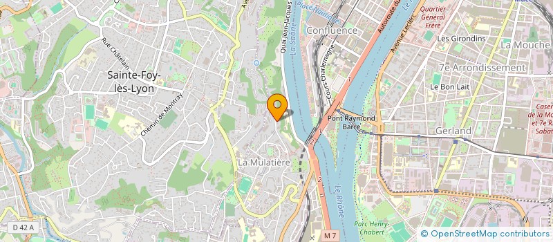 localisation de l'entreprise JEUNESSE PRO-ACTIVE à LA MULATIERE