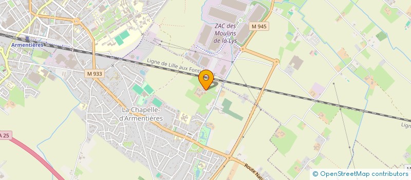 localisation de l'entreprise JEUNESSE RURALE à LA CHAPELLE-D'ARMENTIERES