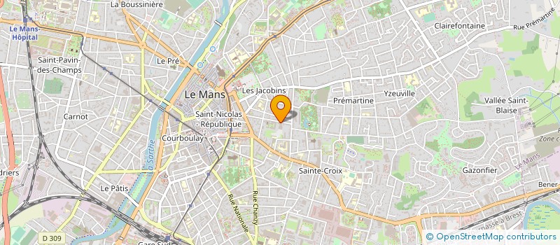 localisation de l'entreprise JEUNESSE RURALE DE LA SARTHE à LE MANS