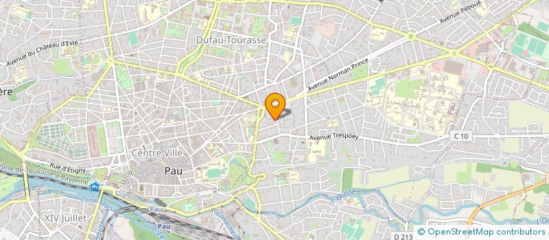 localisation de l'entreprise JEUNESSE RURALE DU BEARN à PAU
