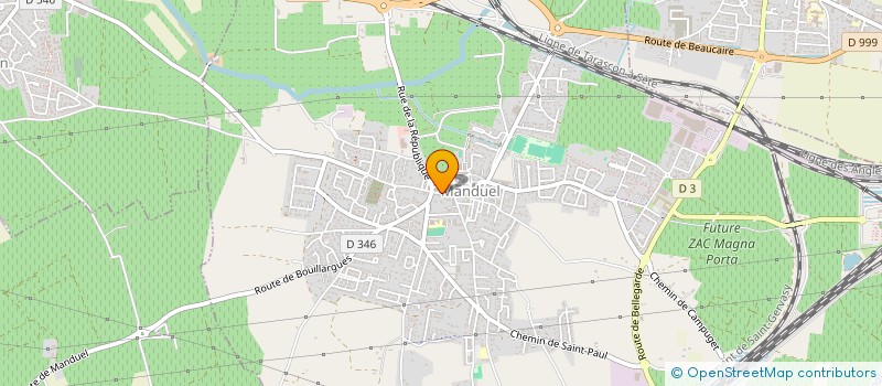 localisation de l'entreprise JEUNESSE RURALE DU GARD  REDESSAN