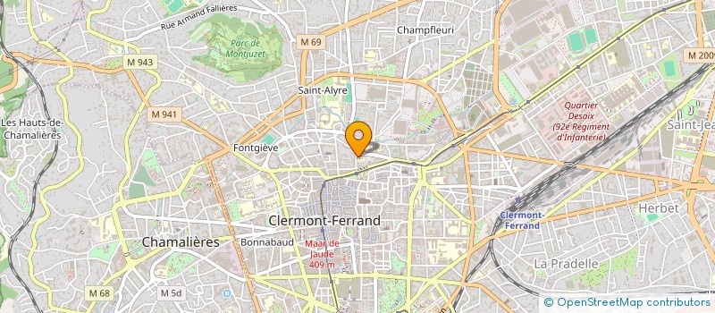 localisation de l'entreprise JEUNESSE RURALE DU PUY DE DOME  CLERMONT-FERRAND