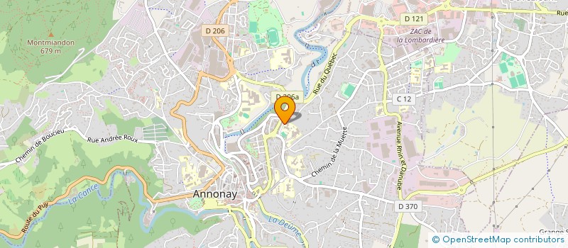 localisation de l'entreprise JEUNESSE RURALE DU VIVARAIS à ANNONAY