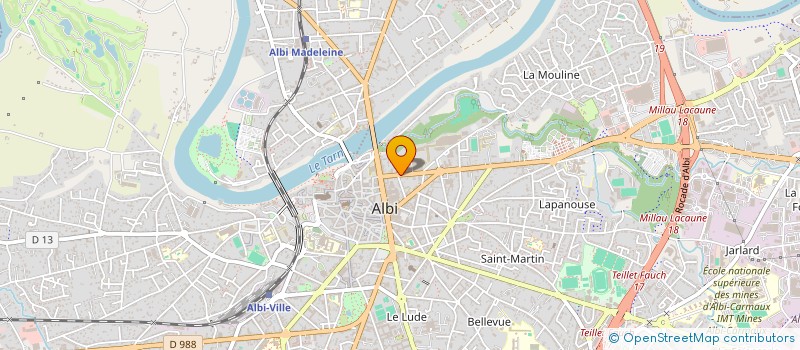 localisation de l'entreprise JEUNESSE RURALE TARNAISE à ALBI