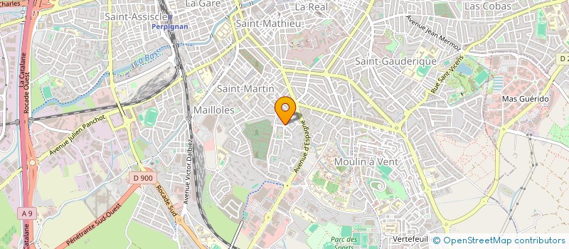 localisation de l'entreprise JEUNESSE SANS FRONTIERES  JSF   PERPIGNAN