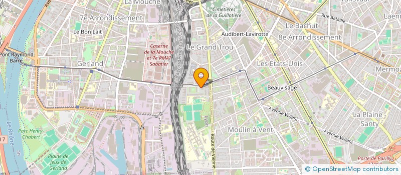 localisation de l'entreprise JEUNESSE SOLIDAIRE POUR L'AIDE AU DEVELOPPEMENT DE MOILOU - JSADM  LYON