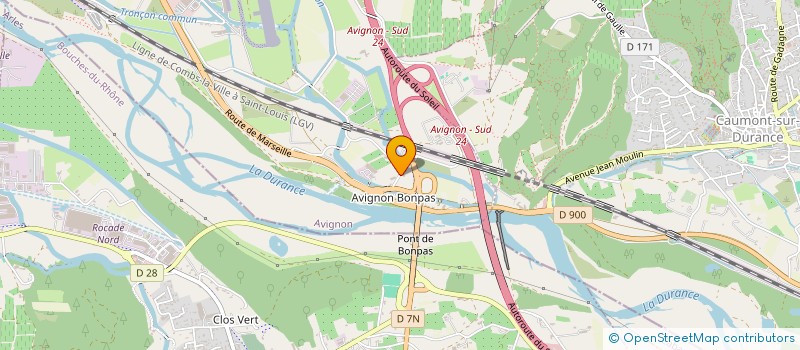 localisation de l'entreprise JEUNESSE SPORTIVE  AVIGNON