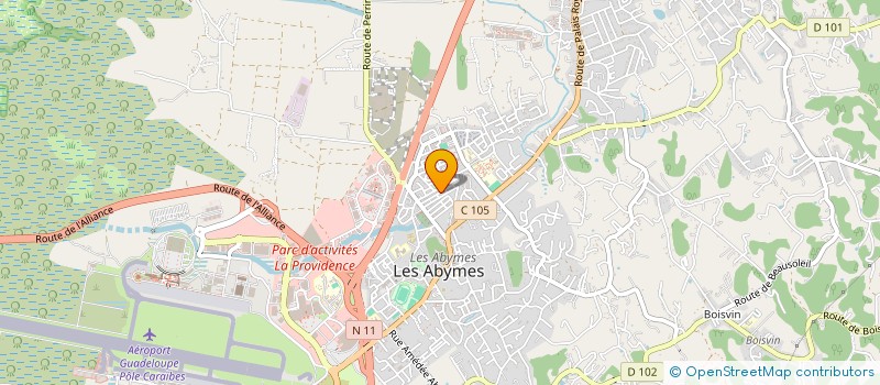 localisation de l'entreprise JEUNESSE SPORTIVE ABYMIENNE HANDBALL CLUB  LES ABYMES