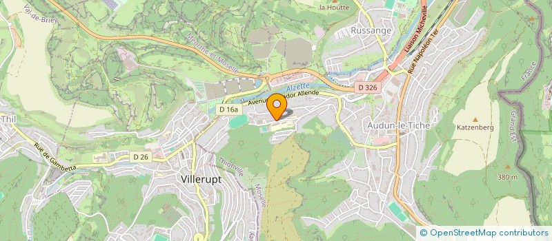 localisation de l'entreprise JEUNESSE SPORTIVE AUDUNOISE DE TENNIS  AUDUN-LE-TICHE