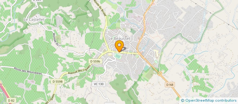 localisation de l'entreprise JEUNESSE SPORTIVE BEAUSSETANNE à LE BEAUSSET