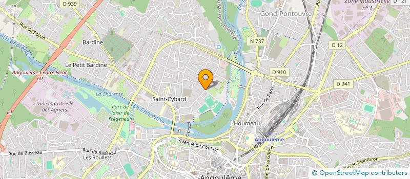 localisation de l'entreprise JEUNESSE SPORTIVE BUVETTE STAD à ANGOULEME