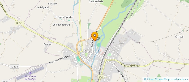 localisation de l'entreprise JEUNESSE SPORTIVE CHALAISIENNE à CHALAIS